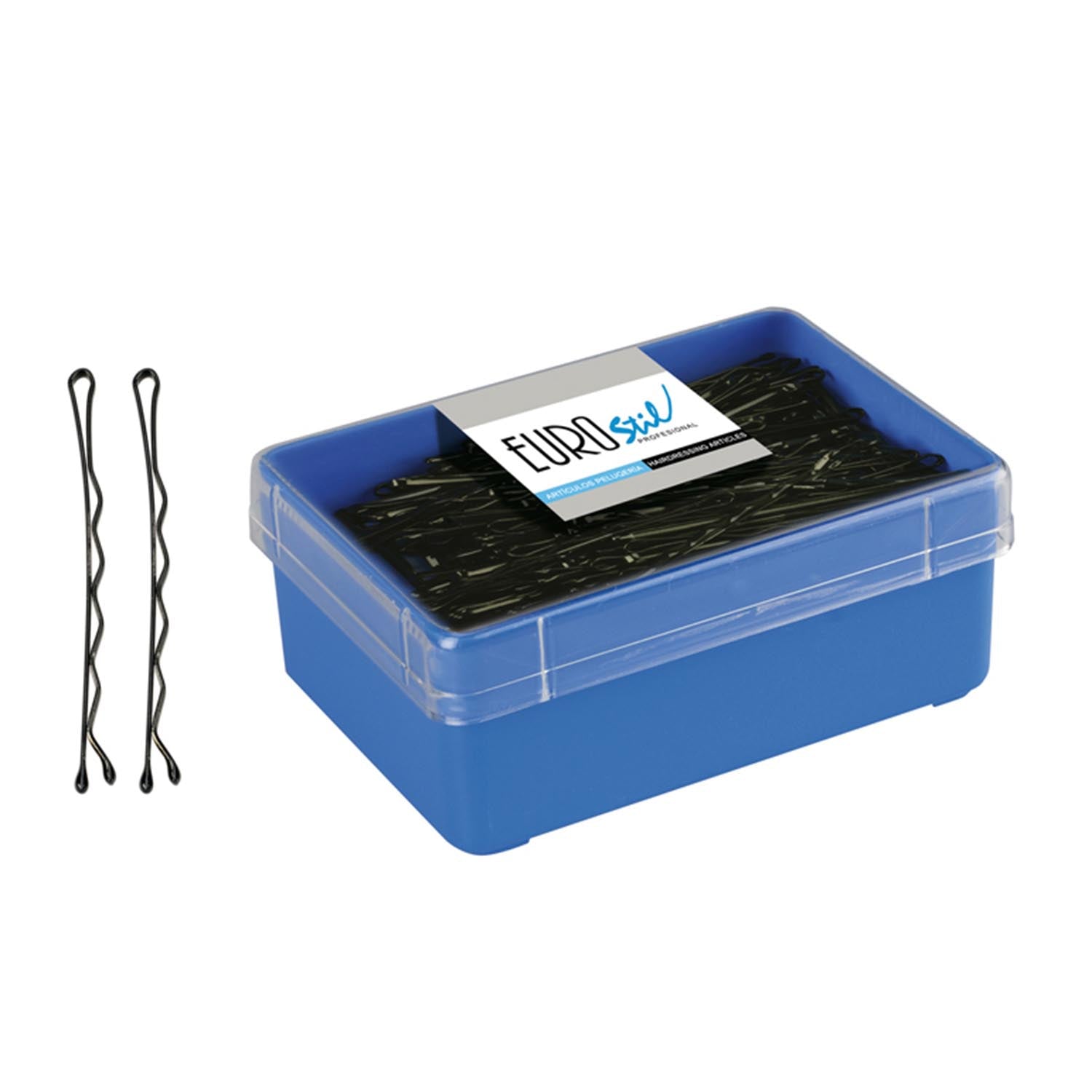 Eurostil Caja Clips Negros 70Mm Caja 150Un